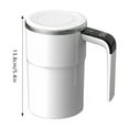 thumbnail image 3 of Hearth & Gear Automatic Stirring Mug Stainless Steel Lazy Cup Portable Coffee Travel Mug Ideal For Markers And Beverages Coffee Mugs Small And Coffee Mug Cups Ceramic Vacuum Coffee Mug Glass Ocean, 3 of 4