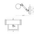 thumbnail image 2 of Regina Andrew 15-1176ORB Tate 9" Wide Picture Light - Bronze, 2 of 7