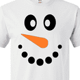 thumbnail image 4 of Inktastic Cute Smiling Snowman Face with Carrot Nose T-Shirt, 4 of 5