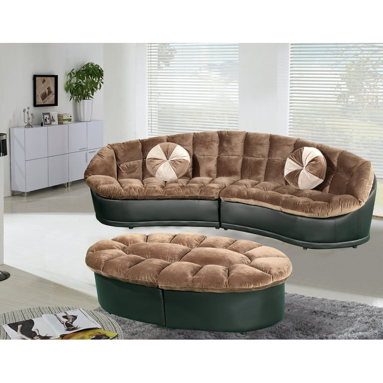 Papasan 4 Piece Sectional Sofa With 2