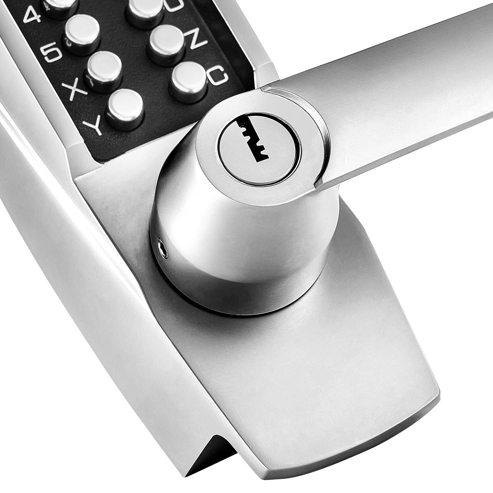 Mechanical Keyless Door Lock Gen2 4-7 Digit Code Double-Sided Zinc Alloy for Front Gate Garden Garage