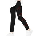 thumbnail image 5 of GERsome Girls Leggings Casual Heart Print Stretch Tights Pants Full Length Basic Leggings Soft Comfortable Stretchy Leggings Tight Pants, Sizes 3-8 Years, 5 of 5