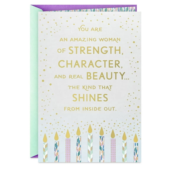 Hallmark Birthday Card for Her (Amazing Woman of Strength)