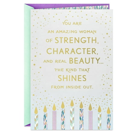 Hallmark Birthday Card for Her (Amazing Woman of Strength)