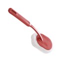 thumbnail image 2 of Injueey Gran oferta, 1 pieza, cepillo de esponja, mango largo, herramienta de de baño, fregador de fregadero de cocina para olla, Suministros de limpieza para el hogar Rojo, 2 of 6
