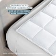 thumbnail image 4 of Bare Home 10 lbs Weighted Blanket for Kids - 40" x 60" - Minky Fleece, White, 4 of 10