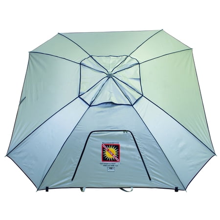 RIO Beach Total Sun Block ExtremeShade 8 ft. Beach Umbrella, Silver
