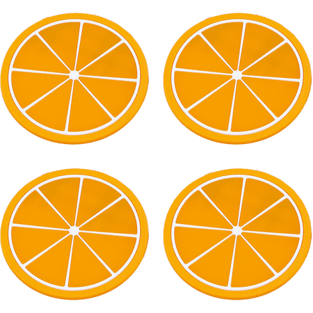 

Absorbent Coasters Round Absorbent Natural Coasters Non-slip Drink Coasters for Home/Bar/Living Room Decor Water Absorption Quick Dry and Heat Resistant Yellow Orange