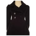 thumbnail image 3 of Big Girls Girls Dress Coat Long Sleeve Button Pocket Long Winter Coat Outerwear Black 12 (2J0K4S9), 3 of 4