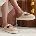 thumbnail image 6 of Gaexia Women's Winter Slippers Cozy Couple Cow Print Cartoon Fuzzy Warm Shoes Indoor Outdoor Comfortable Non- Soft Sole, 6 of 7