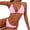 Pink, variant on Women's Bikini Swimsuit Set Push Up Padded Triangle Two Piece High Cut Bathing Suit for Beach Vacation Pool Party, Red S