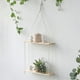 thumbnail image 5 of Estante de madera para colgar, estante flotante para exhibición en interiores, soporte para macetas para decoración del hogar o jardín., 5 of 6