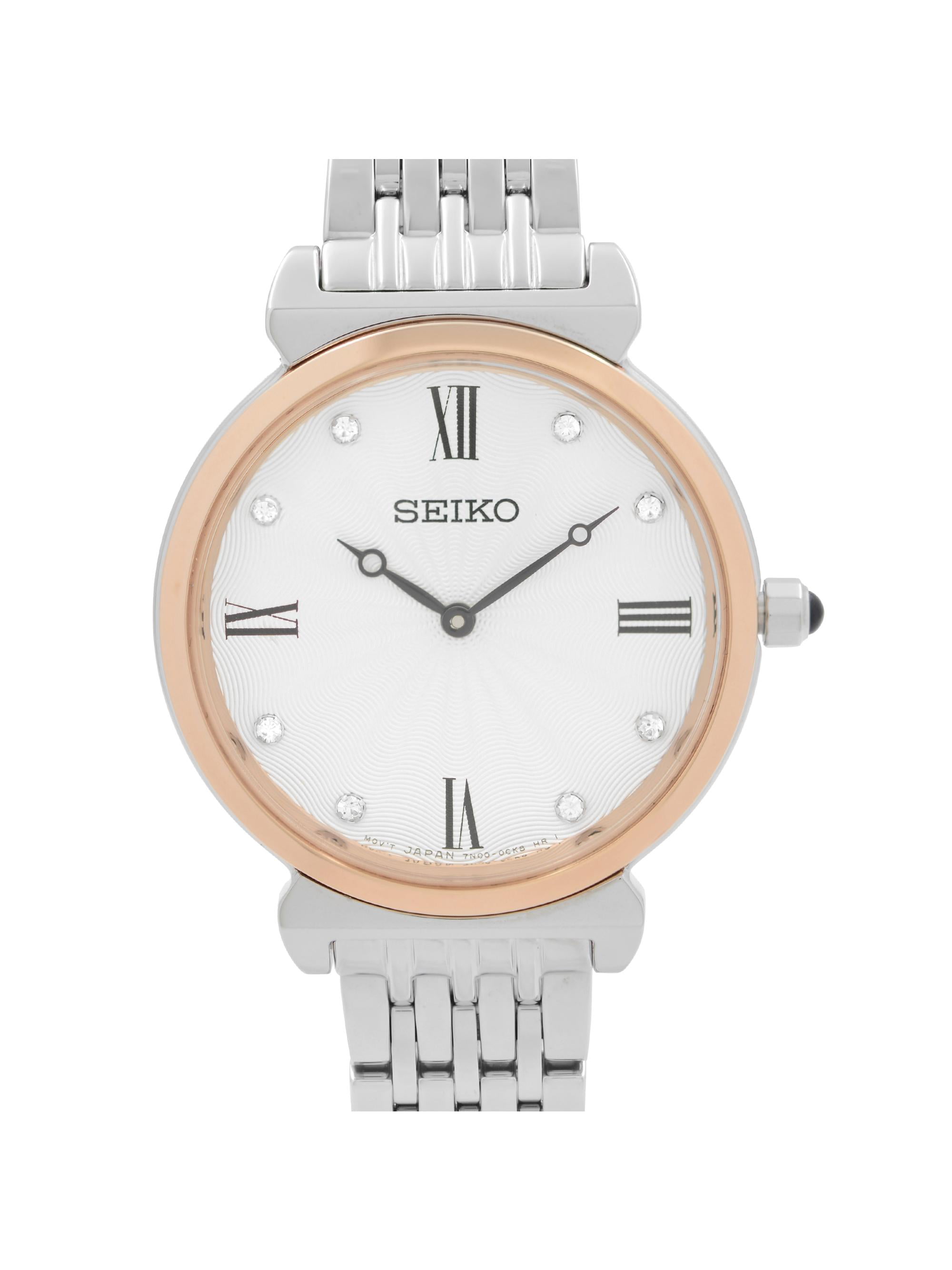 SEIKO レディース 時計 長方形 ホワイト SEIKO レディース 時計 長方形 白文字盤 クロコダイル風レザー