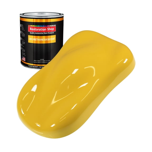 BOSS Yellow 1 Quart URETHANE BASECOAT Car Auto Body Paint