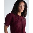 thumbnail image 4 of Free Assembly Women's and Women’s Plus Embellished Cable Knit Cardigan, Midweight, XS-4X, 4 of 5