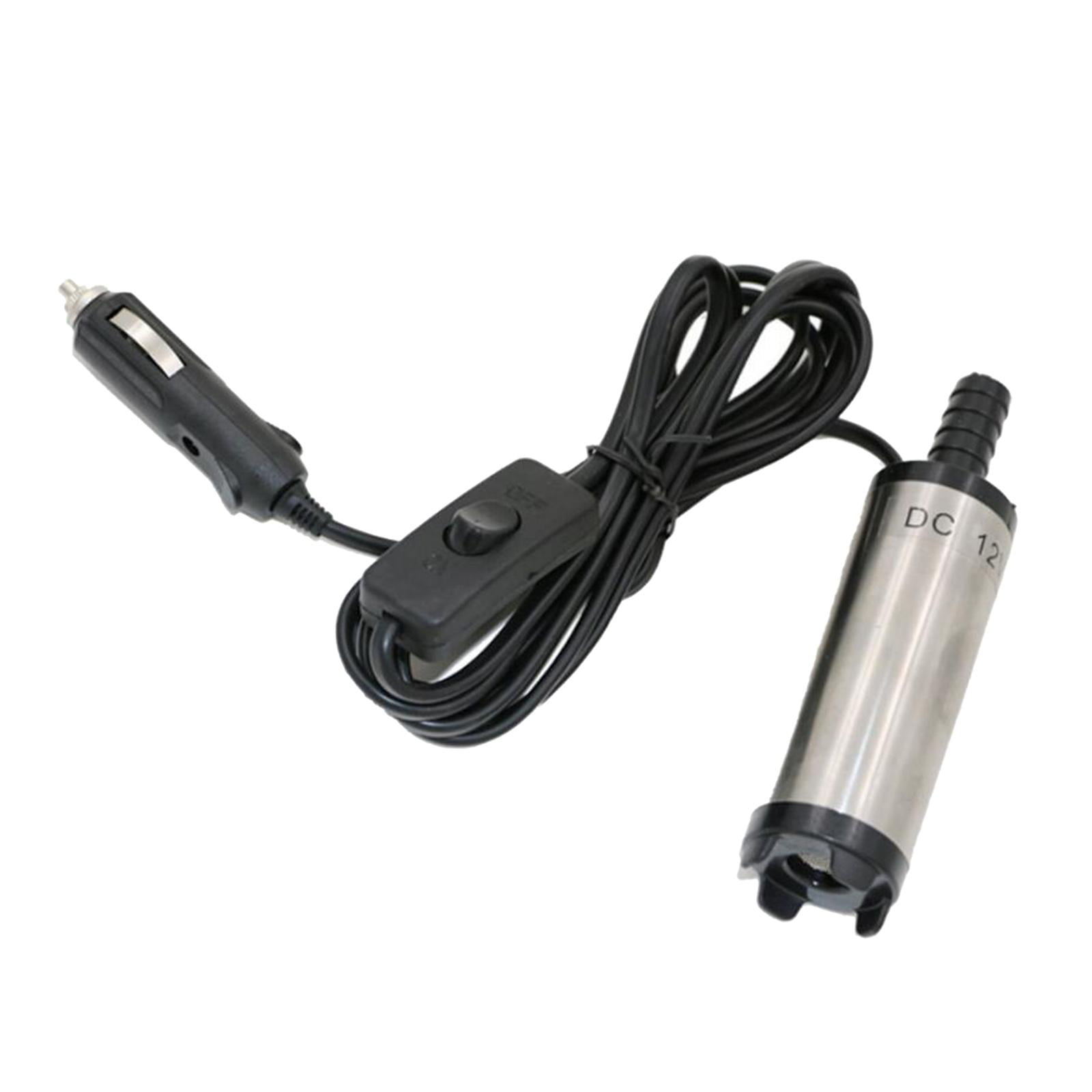 Stainless Steel Transfer Pump 12 V 51 mm Water Pump Submersible Pump for  Car Diesel Oil Heating Oil Water Fuel Transfer Pump with Cigarette Lighter