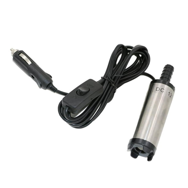 Bomba de transferencia de Bomba de Bomba eléctrica Cable de alimentación de 3 m Bomba de aceite automática para agua de - 12V 51mm ligero Macarena bomba de transferencia eléctrica