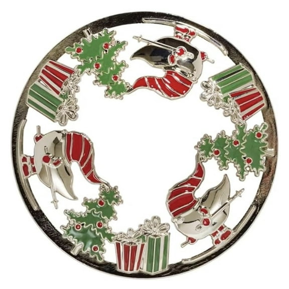 Yankee Candle Holiday Gnomes Metal Illuma-Lid Jar Candle Topper