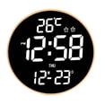 thumbnail image 1 of Elodie Digital Wall Clock Remoting Control Solid Wear Resistant Home Decor for Home Off White Light, 1 of 8