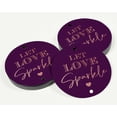 thumbnail image 3 of Inkdotpot Rose Gold Foil Paper Hang Tags Let Love Sparkle Wedding Favor Tags 100 Pieces, 3 of 6