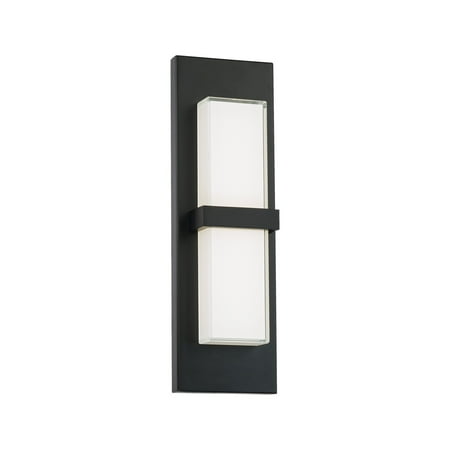 

WAC Lighting Bandeau 16 LED 3500K Aluminum Indoor/Outdoor Wall Light in Black