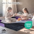 thumbnail image 4 of ODIKA 4'x6' Machine Washable Non-Slip Area Rug, Contemporary Rippled Wave Design Featuring Layered Shapes High Traffic Rug, Purple, 269844, 4 of 7