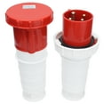 thumbnail image 1 of Enchufes Industriales Protección IP67 Enchufe Impermeable Trifásico De 4 Pines 380V-415V 63A 3P+E Con Anillo De Sellado Para Lugares Interiores Y Exteriores ANGGREK Eléctricas, 1 of 8