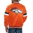 thumbnail image 2 of Men's Starter Orange Denver Broncos Home Game Satin Full-Snap Varsity Jacket, 2 of 2