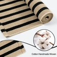 thumbnail image 4 of SUNDEREY 2'x3' Outdoor Rugs,Brown and Black Striped Rug,Washable Small Front Door Mat Farmhouse Front Porch Rug Decor,Cotton Entryway Rug for Kitchen Hallway Bedroom Laundry Room, 4 of 7