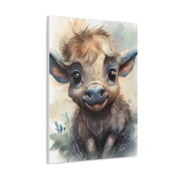 Watercolor Buffalo Painting - Nursery Collection - Bedtime Stories