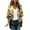 Yellow, variant on VEKDONE Women's Loose Chiffon Kimono Cardigan Glitter Print Gradient Color Cardigans Beach Swim Cover up Blouse Summer Lightweight Breathable Open Front Tops Gold XXL
