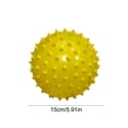 thumbnail image 6 of Pool Toys, 6 Inch Knobby Beach Ball for Teens and Adults, Inflatable Spiky Water Ball for Summer Swimming Pool Parties, Yellow, 6 of 6