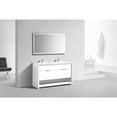 thumbnail image 7 of Kubebath NUDO 60″ Double Sink Modern bathroom Vanity in Gloss White Finish, 7 of 7