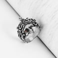thumbnail image 5 of HZMAN Medusa Ring for Men Women Stainless Steel Gothic Punk Gorgon Ring Retro Greek Mythology Medusa Snake Ring Jewelry Gift (Size,10), 5 of 8