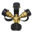 thumbnail image 3 of 2X Divisor de Propano de 3 VíAs con ManóMetro y VáLvula de , Divisor de Gas Propano de 3 Y, Adaptador de ManóMetro en para Tanque de Gas Propano LP, 3 of 7