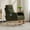 Green, variant on Modern Rocking Chair with High Back & Side Pocket, Nursery Glider Upholstered Armchair, 300 lbs Capacity