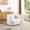 White 034, variant on Japandi Style Accent Armchair for Living Room, Boucle Fabric Upholstered Single Sofa Chair with Solid Wood Legs, 1 Seater Cloud Couch, White, 39.37L x 34.25W x 28.35H