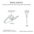 thumbnail image 5 of Rosec Jewels Certified Lab Grown Diamond Promise Engagement Ring - 5 mm - EF-VS Quality, 14K White Gold, US 10.00, 5 of 8