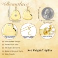 thumbnail image 6 of Beautlace Reversible Heart Pendant Necklace for Women,18K Gold Plated Double-Sided CZ Love Heart Necklace,Love Jewelry Gift for Mom Wife Girlfriend, 6 of 10