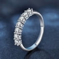thumbnail image 3 of Apaison Delicate Full Moissanites 925 Sterling Silver Rings for Women - Female Wedding Engagement Jewelry Gift, 3 of 6