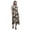 Brown, variant on Bimba Floral Causal Long Backless Halter Neck Dress Women Printed Beach Dress-Large