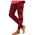 thumbnail image 2 of Timegard Womens Pajamas Pants Leggings Slim Comfy Valentines Day Print Trousers Sleepwear Casual Pants, 2 of 5