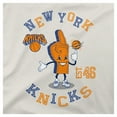 thumbnail image 4 of Men's-Stadium Essentials  Cream New York Knicks Number One Oversized T-Shirt, 4 of 4