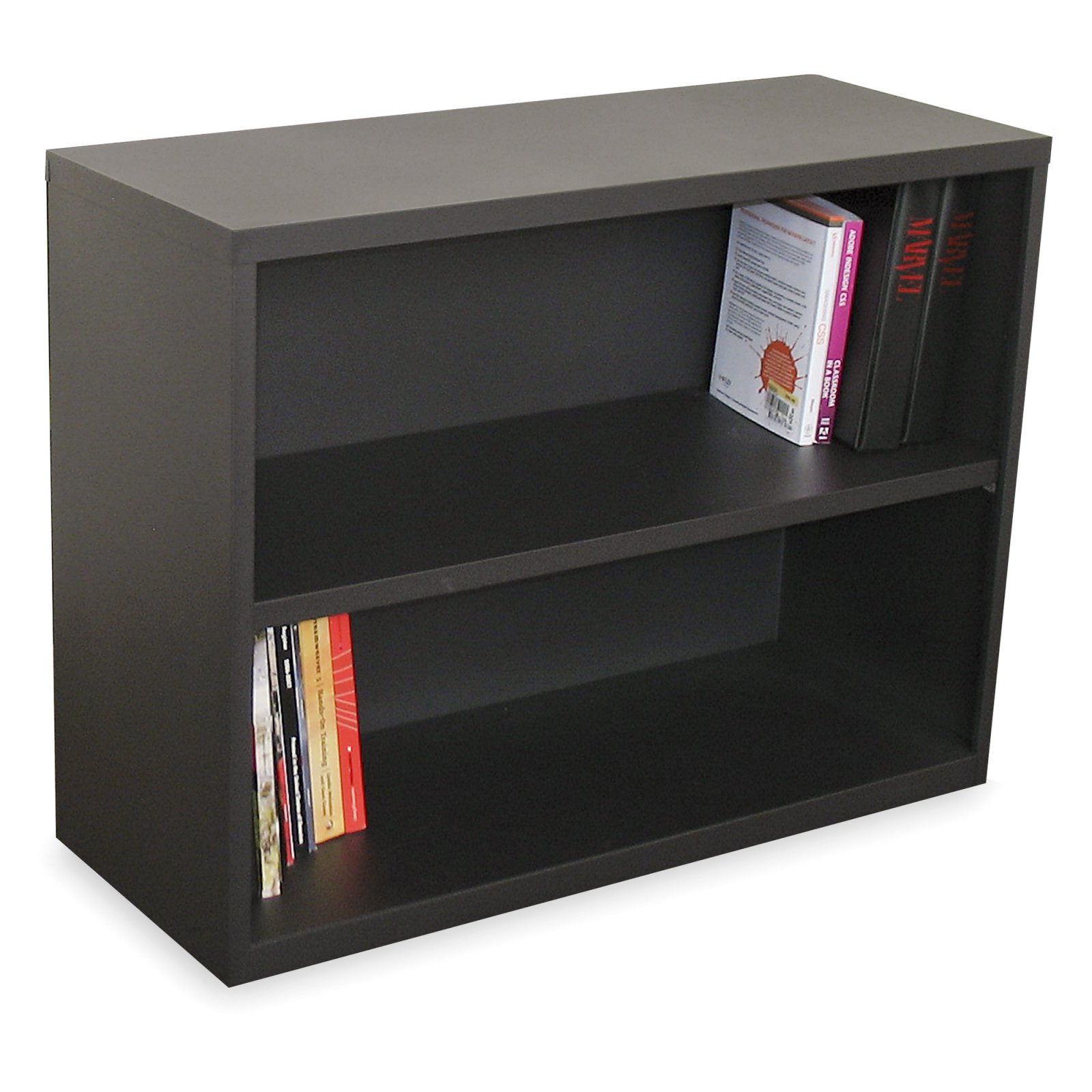 Ensemble Two Shelf Bookcase, 36W x 14D x 27H - Featherstone Finish