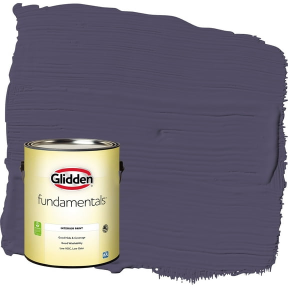 Glidden Fundamentals Magic Spell / Purple Flat Interior Paint, 1 Gallon