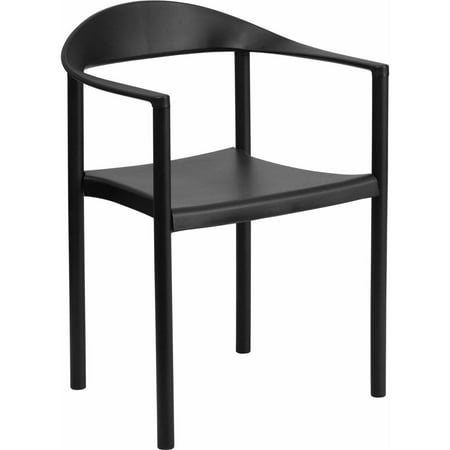 Stacking Cafe Chairs Flash Furniture HERCULES Series 1000 lb Capacity Plastic Cafe Stack Chair, Multiple Colors ()