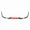 Red, variant on M Buder 44.9 in Universal Front Bumper Lip Splitter Spoiler 3-Piece Separator Set Red