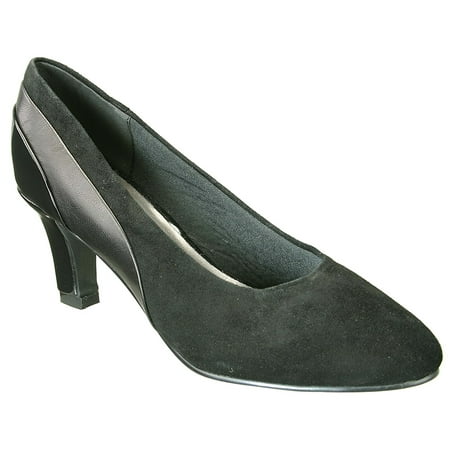 - David Tate Women's Sexy Dress Pumps Black Suede Patent Leather 11 N