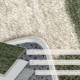 thumbnail image 6 of BERTHMEER 6'x9' Shag Area Rugs for Bedroom Dorm Entrance Laundry Entryway Modern Checkered Contemporary Plush Soft Carpets Indoor Fuzzy Fluffy Washable Throw Rugs, Green, 6 of 8