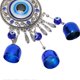 thumbnail image 3 of 2pcs Blue Eye Owl Ornament Good Luck Attract Wealth Fashionable Car Mirror Decor Hanging for Wall Bed Posts Window, 3 of 3
